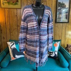 Wrangler Blue and Pink Striped Cardigan